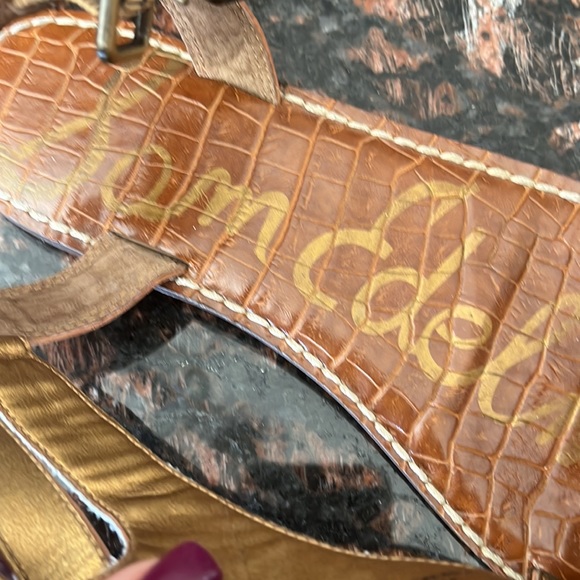 Sam Eldelman Nude Leopard Grenna Gladiator Flat Sandal Size 8 - Picture 5 of 17